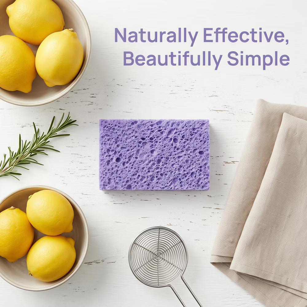 Kitchen Household Cleaning Non-Scratch Cleaning Sponge 6 Pcs - Image 43