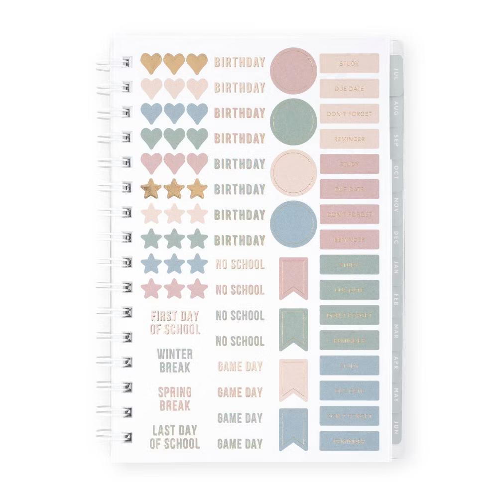 Essentials 5.5"x8.5" 2026-2027 Weekly/Monthly Small Student Planner Mint Green - Image 4