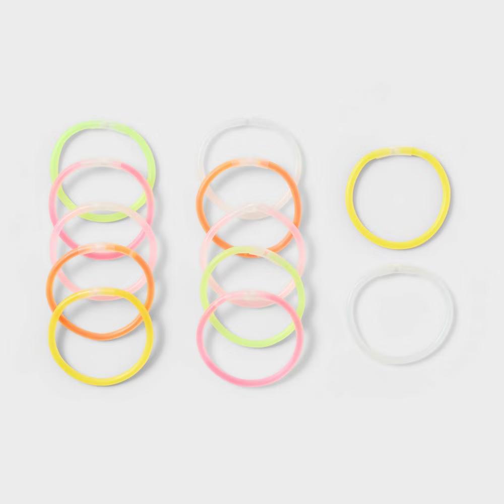 12ct Glow Bracelets - Multicolor Neon Party Favors for Kids, Goodie Bag Essentials, All Occasions - Image 4
