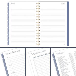 Mead 5.5"x8.5" 2026-2027 Weekly/Monthly Small Colorful Hearts Planner