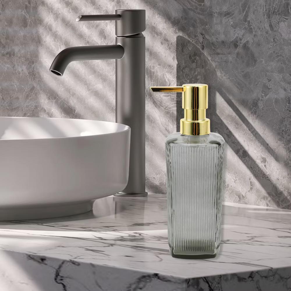Classic Vertical Lines Soap Pump Dispenser for Bathroom 350ml 1 Pc - Image 30