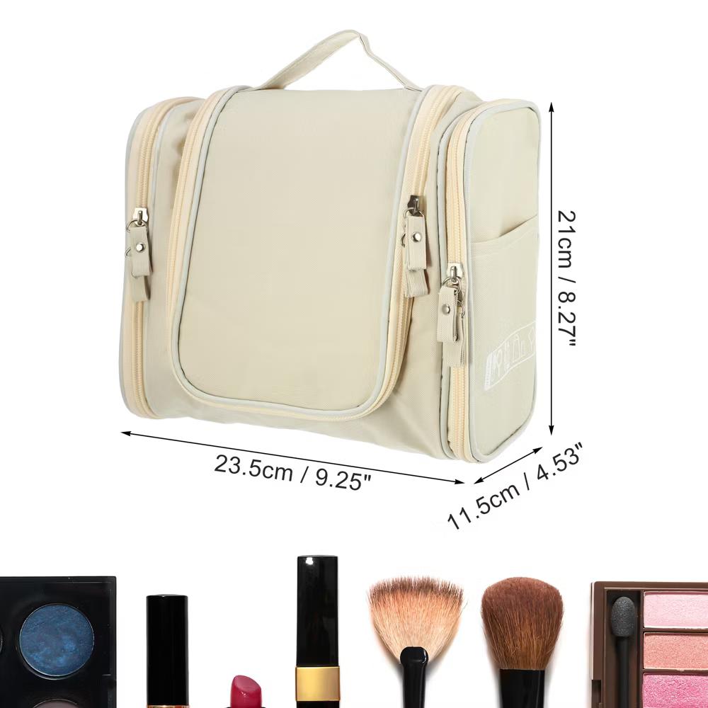 Travel Makeup Bag Travel Toiletry Organizer Makeup Brush Holder Waterproof Oxford Cloth 1 Pc - Image 4