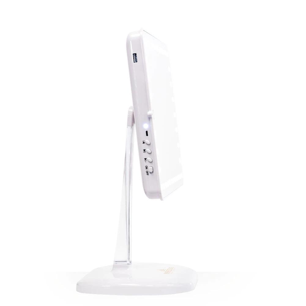 Impressions Vanity Touch Pro LED Makeup Mirror with Bluetooth Audio+Speakerphone & USB Charger - Image 12