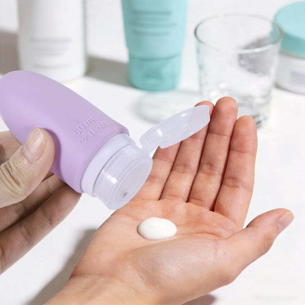 Refillable Silicone Travel Container Set 4 Pcs