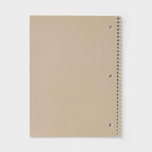 Dot Grid Spiral Notebook 7.5"x9.75" Poly Cover 80 Sheets Pastel Yellow