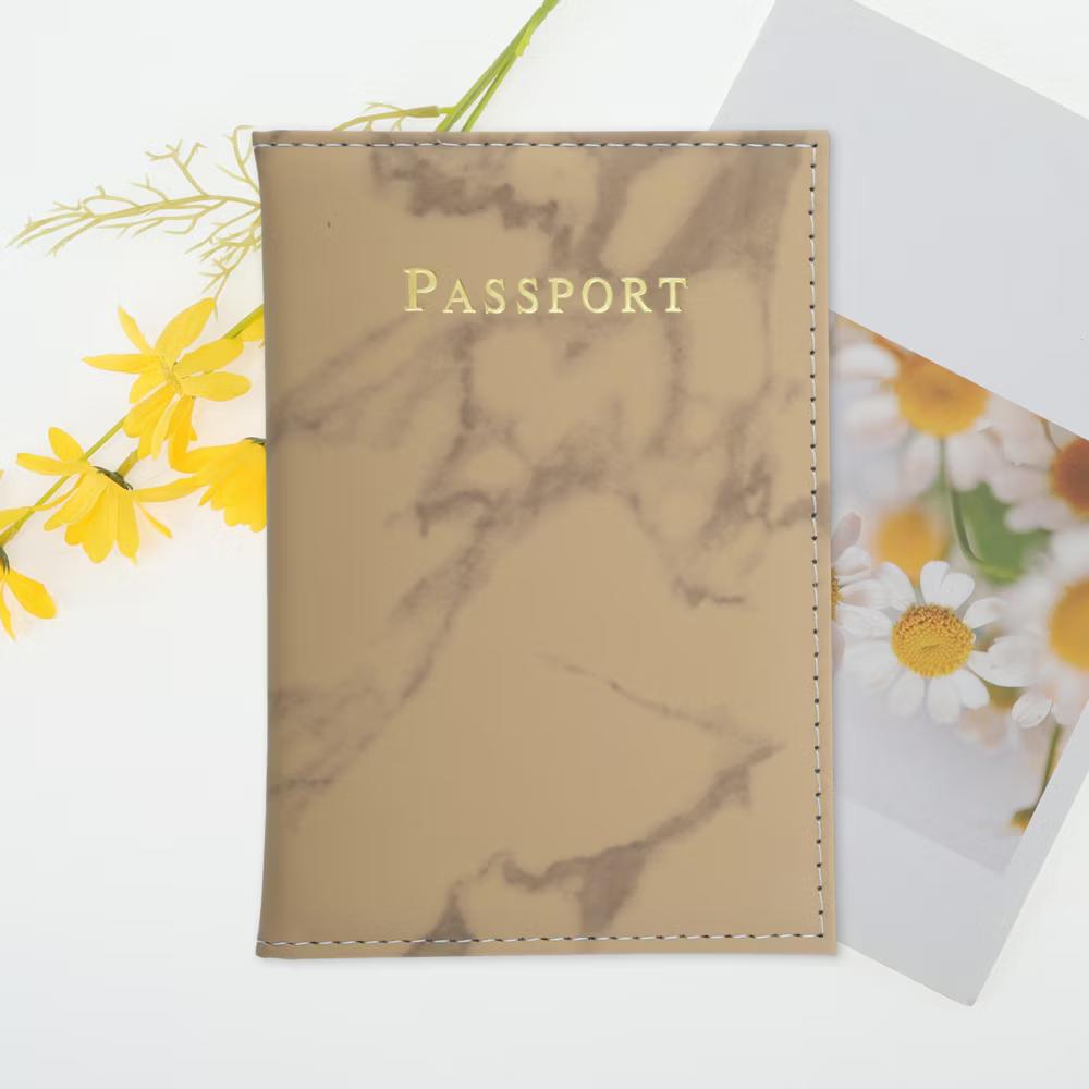 Marble Passport Holder Copper Tone 1 Pc - Image 4