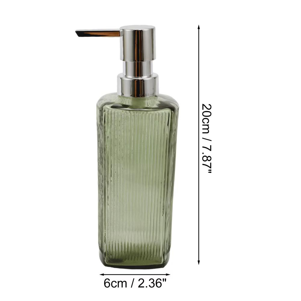 Classic Vertical Lines Soap Pump Dispenser for Bathroom 350ml 1 Pc - Image 70