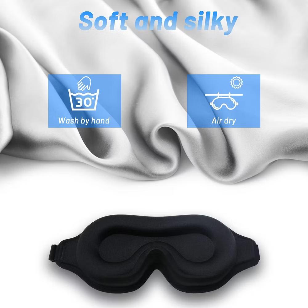 Albatross Health Sleep Eye Mask for Men and Women, Ideal for Lash Extensions, Travel Blackout Night Blindfold with Adjustable Strap - Image 3