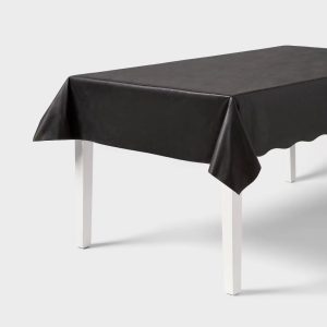 54" 108" Solid Table Cover Black