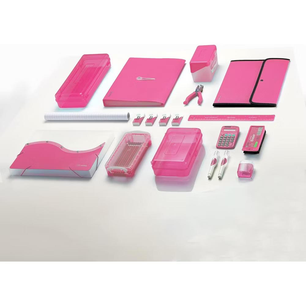 Large Capacity Double Deck Pencil Box - Plastic With 12 Compartments, Snap-Tight Lid, Hard Case Storage Organizer - Image 25