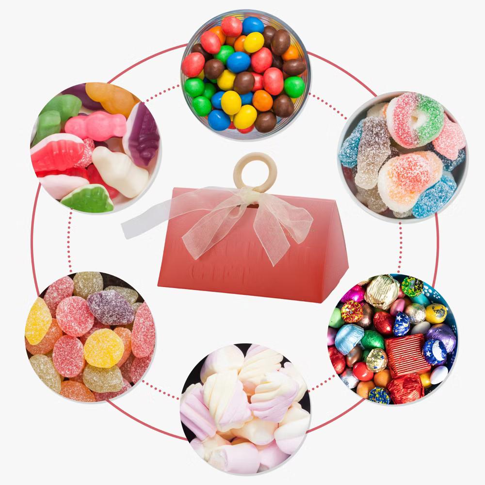 Gift Boxes with Ribbons and Wood Rings 5.12"x2.91"x2.56" Red 20 Pcs - Image 4
