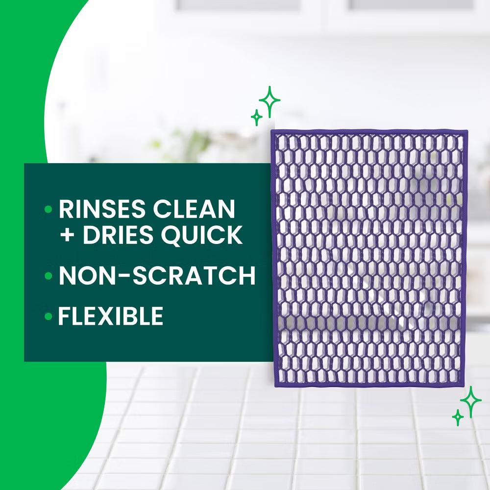 Stay Clean Scrubbing Dish Cloth Sponges - 2ct: Cellulose Material, Cleaning Tools, 8" 4.75" Size - Image 7