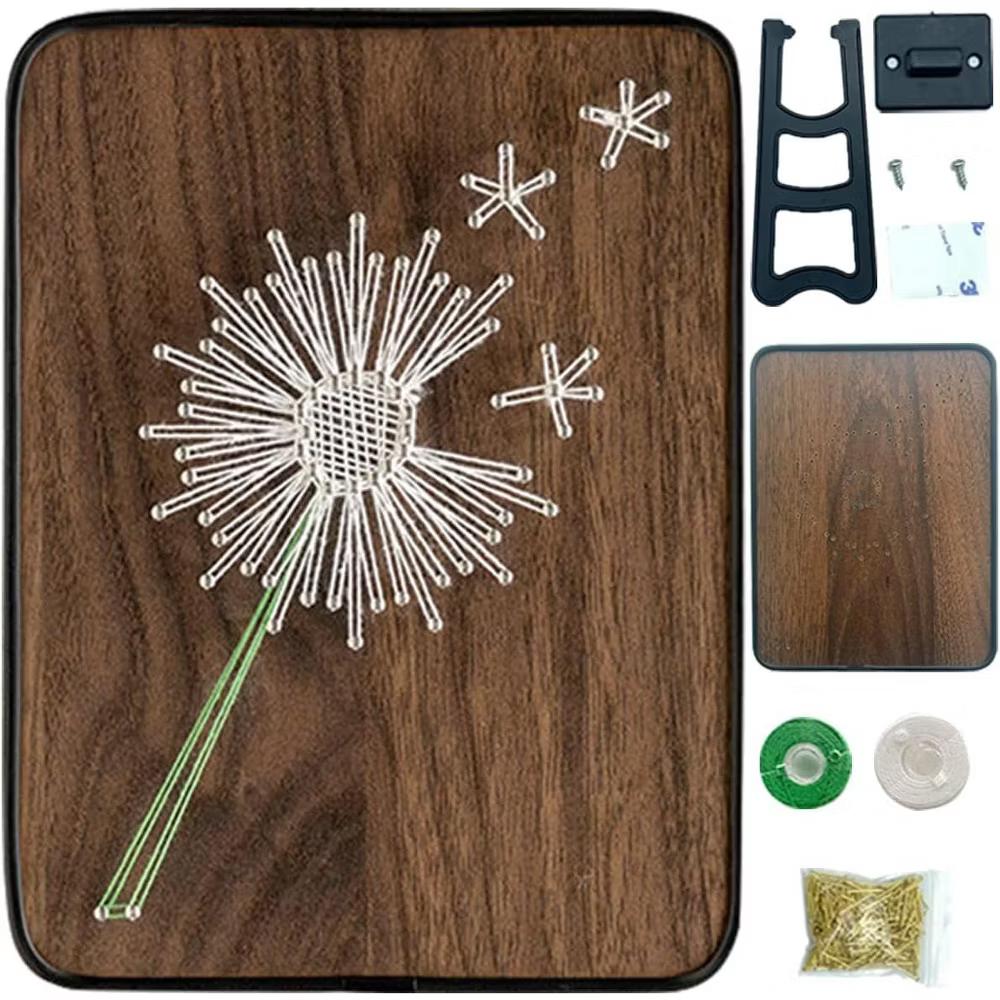 Wizardi String Art DIY Kit - Dandelion. Wizardi Craft Kit F07-M12-3-DHBC18330 - Image 6