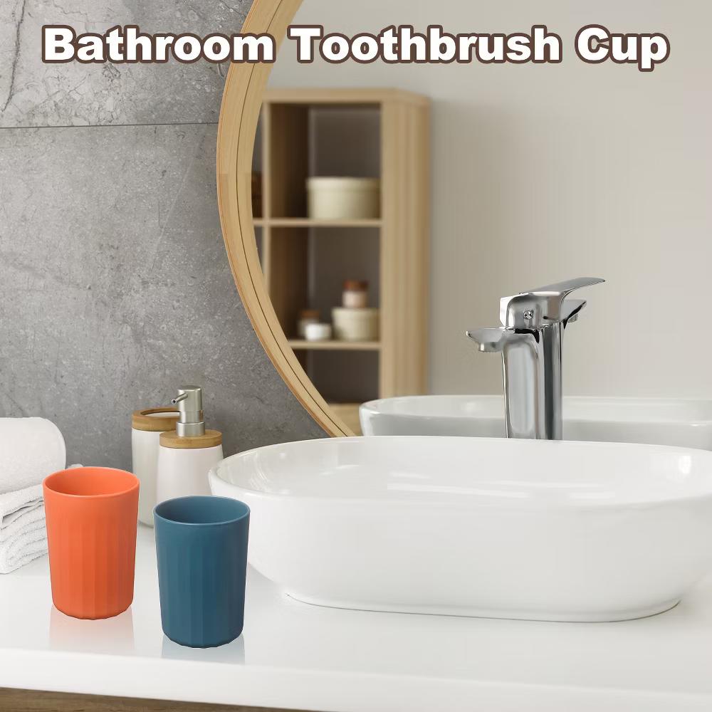 Reusable Plastic Practical Gift Bathroom Toothbrush Glasses 2.8 2.8 3.9 Inch - Image 2