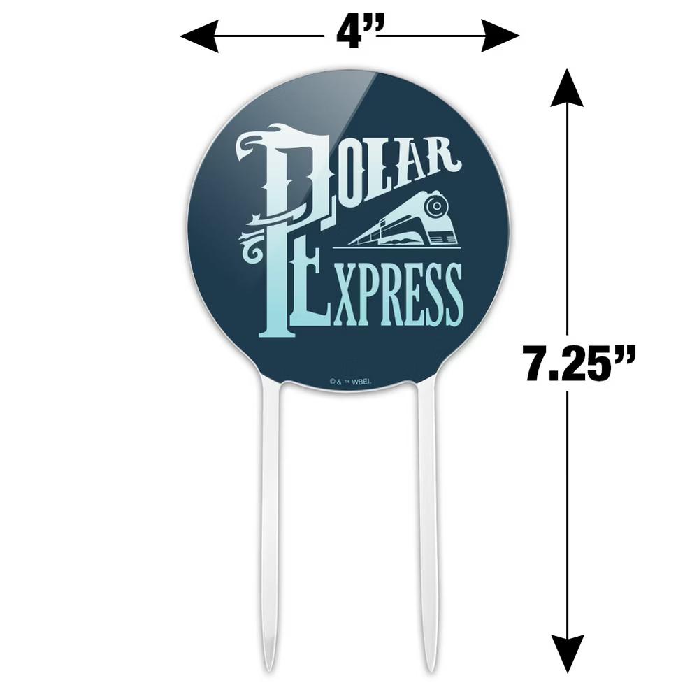 Polar Express Stacked Acrylic Cake Topper Party Decoration for Wedding Anniversary Birthday Graduation - Image 3