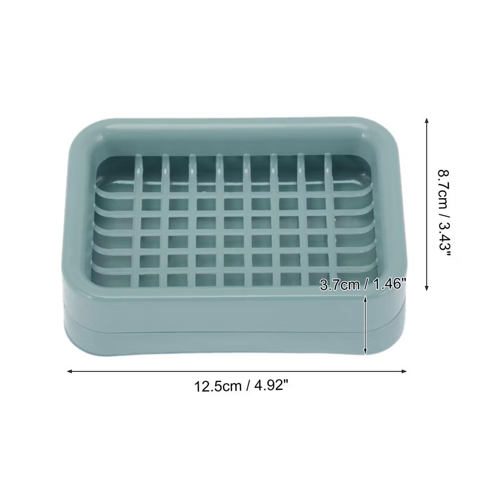 Double Layer Grid Soap Dish 1 Pc - Image 5