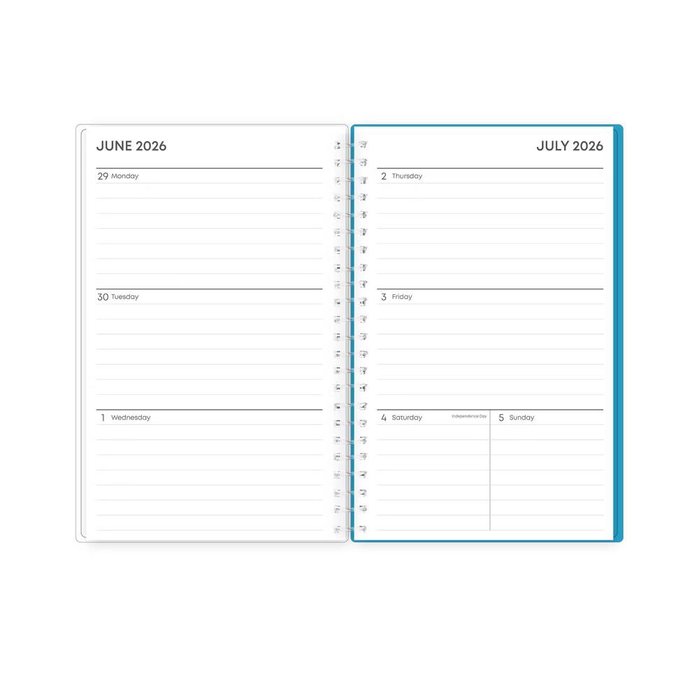 Blue Sky 5"x8" 2026-2027 Student Planner Dalla Weekly/Monthly Spiral NonTabbed - Image 4