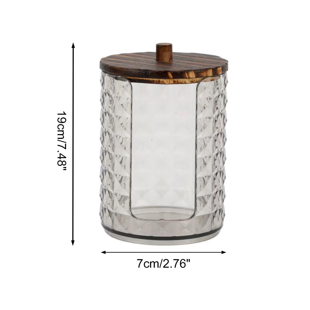 Compact Diamond-pattern Bath Canister 1 Pc - Image 5