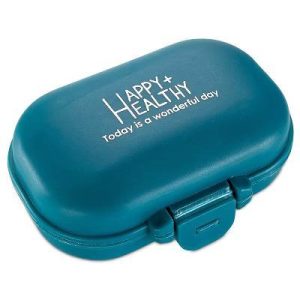 MEDca Pill Organizer: 4 Compartment Travel Medication Carry Case: A Daily Box Vitamin Organizer for Your Pocket or Purse