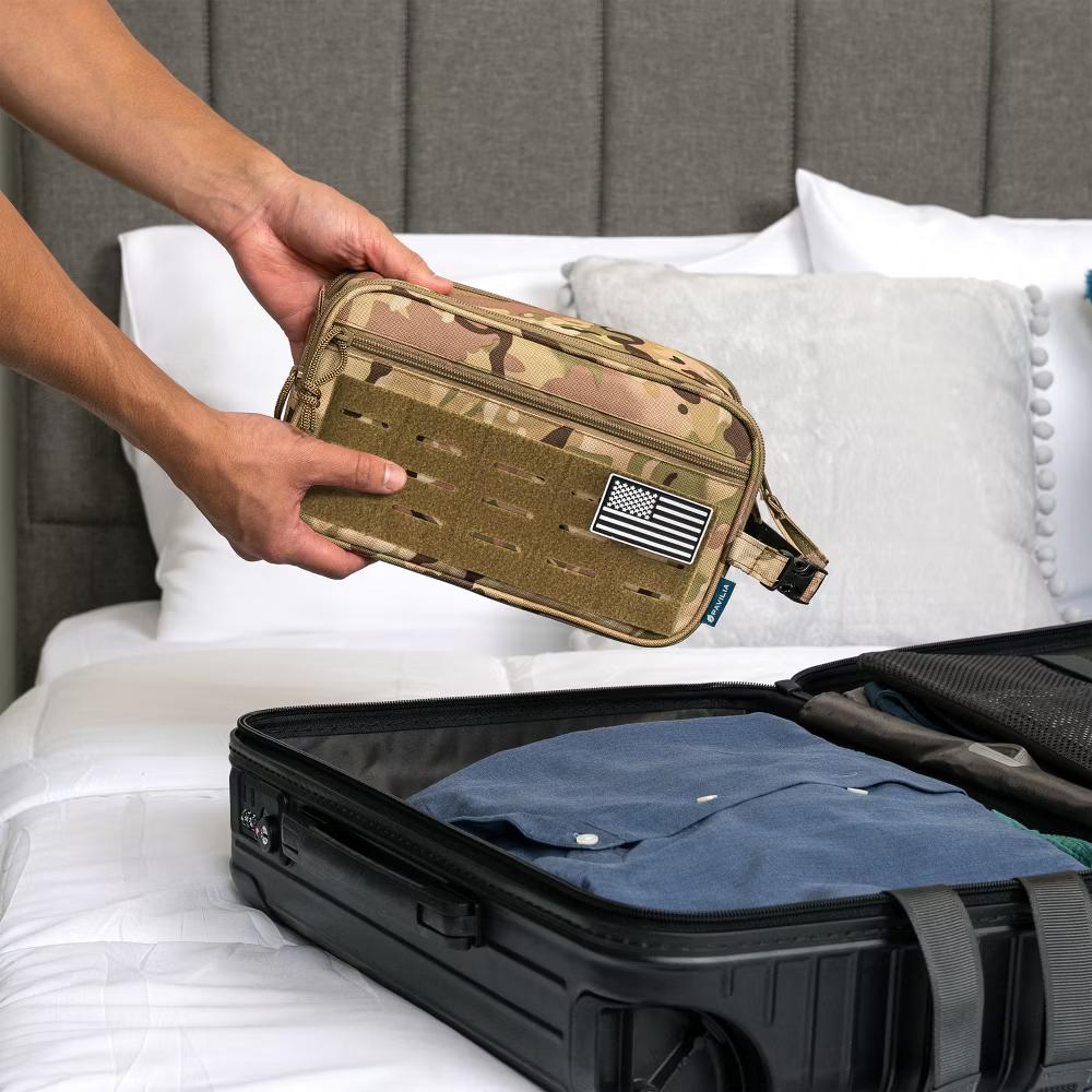 Tactical Toiletry Bag for Men, Hygiene Travel Bag, Military Dopp Kit, Water Resistant Molle Pouch, Shaving Grooming Organizer Case - Image 15