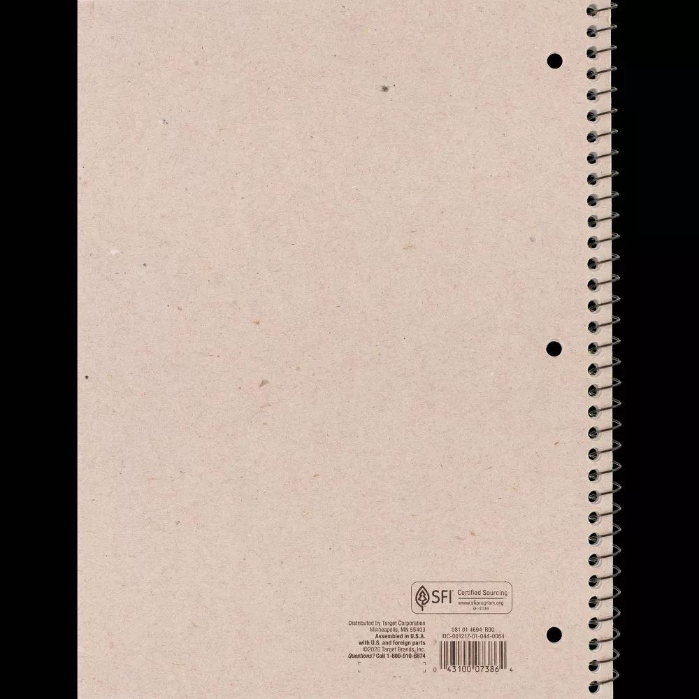 College Ruled 1 Subject Flexible Plastic Cover Spiral Notebook - Image 9