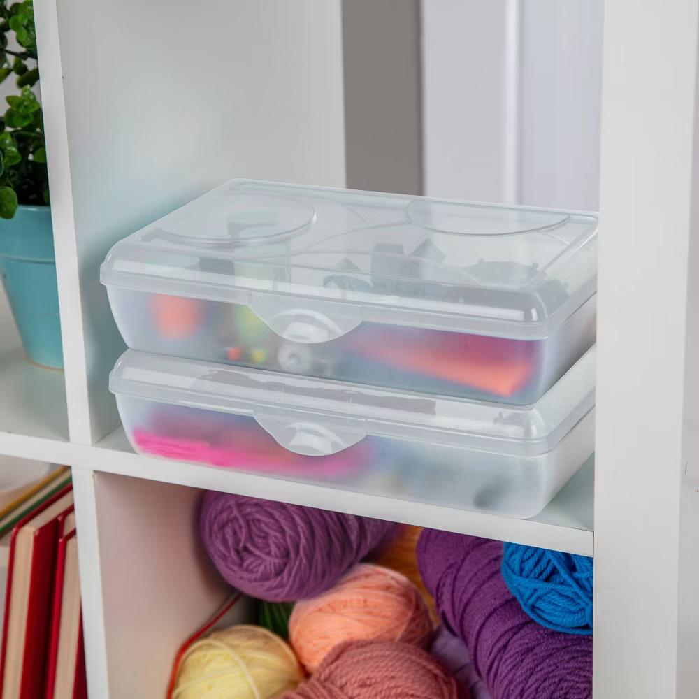 Sterilite School Supply Pencil Box Clear - Image 2