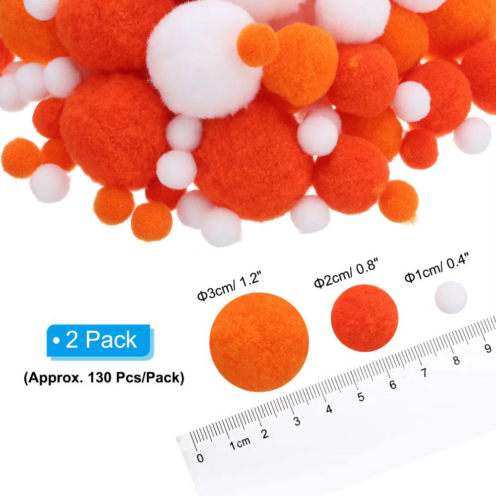 Creative High Elastic Decoration Home Art Supplies Pom Poms 260 Pcs - Image 4