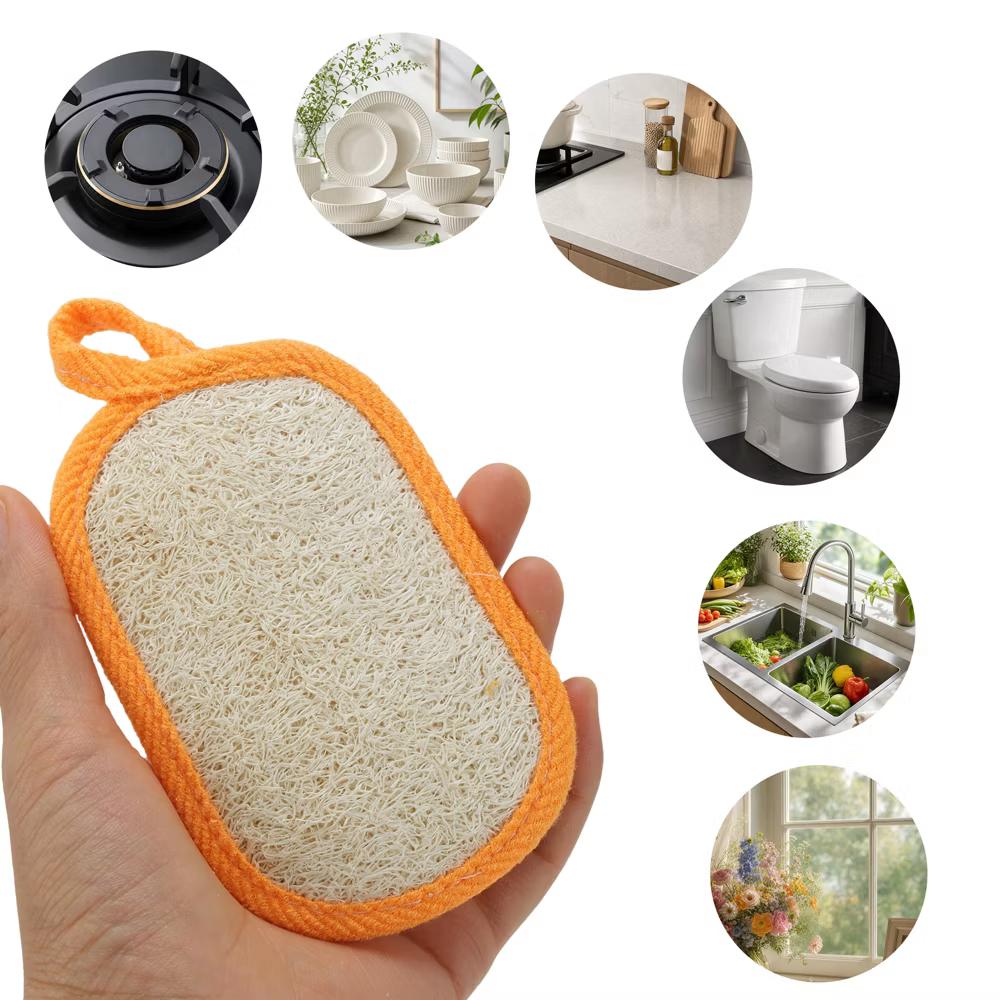 Double-sided Rectangular Wood Pulp Sponge Dish Washing Cloth 3 Pcs - Image 26