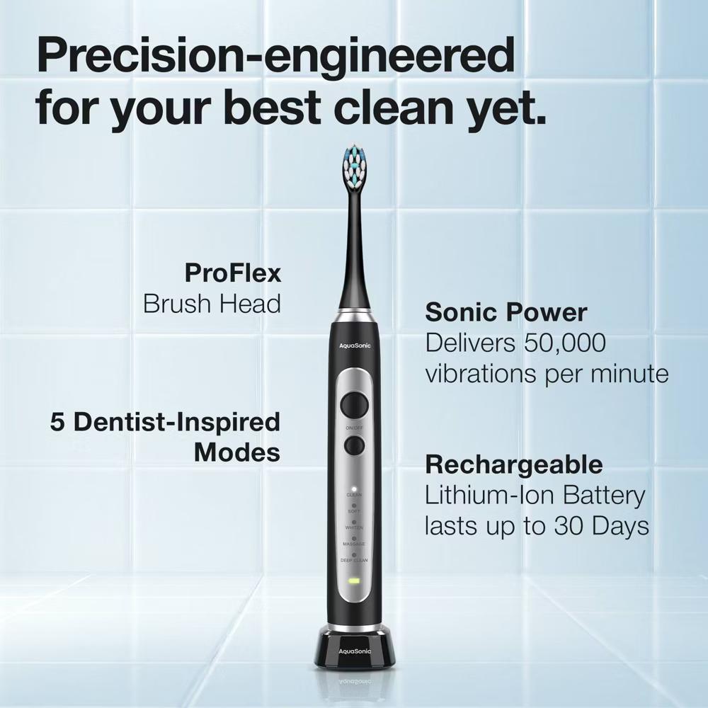Aquasonic Precision Series Rechargeable Electric Toothbrush - Image 7