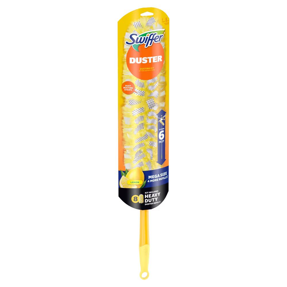Swiffer Heavy Duty Megasize Duster Kit Lemon Scent - 9pc: Multipurpose, Multi-Surface - Image 4