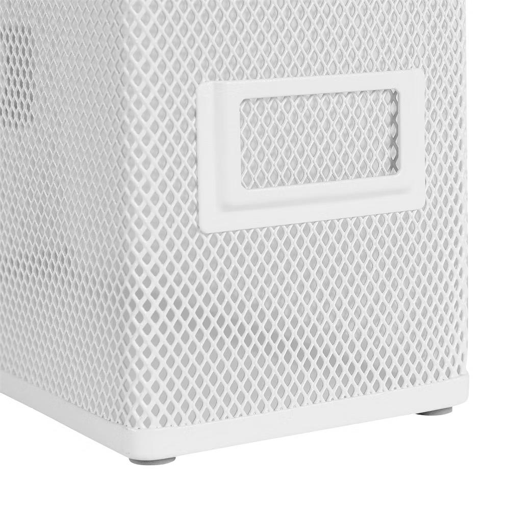 Mesh Magazine File White - Steel File Organizer & Holder, No Assembly Required, 12" H 10" W 4.12" D - Image 3
