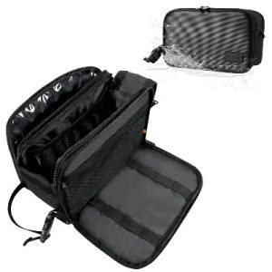 Tirrinia Travel Waterproof Toiletry Bag for Men, Wet-Dry Separation Toiletry Kit, Black