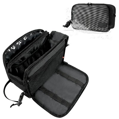 Tirrinia Travel Waterproof Toiletry Bag for Men, Wet-Dry Separation Toiletry Kit, Black
