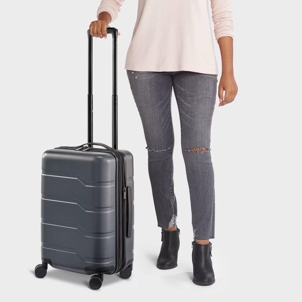 Hardside Carry On Spinner Wheels Suitcase - Image 9