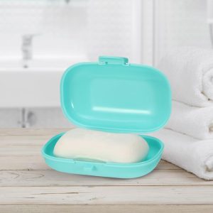 Portable Travel Soap Box 4.80"x3.07"x1.73" 2 Pcs