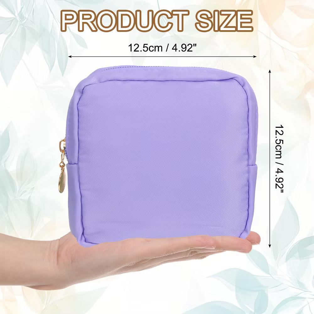 Storage Organize Travel Mini Cute Square Makeup Bag - Image 31