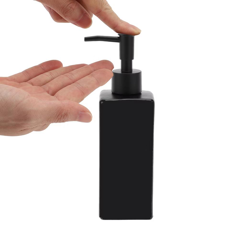Elegant Square Soap Pump Dispenser for Laundry Rooms 350ml 1 Pc - Image 3