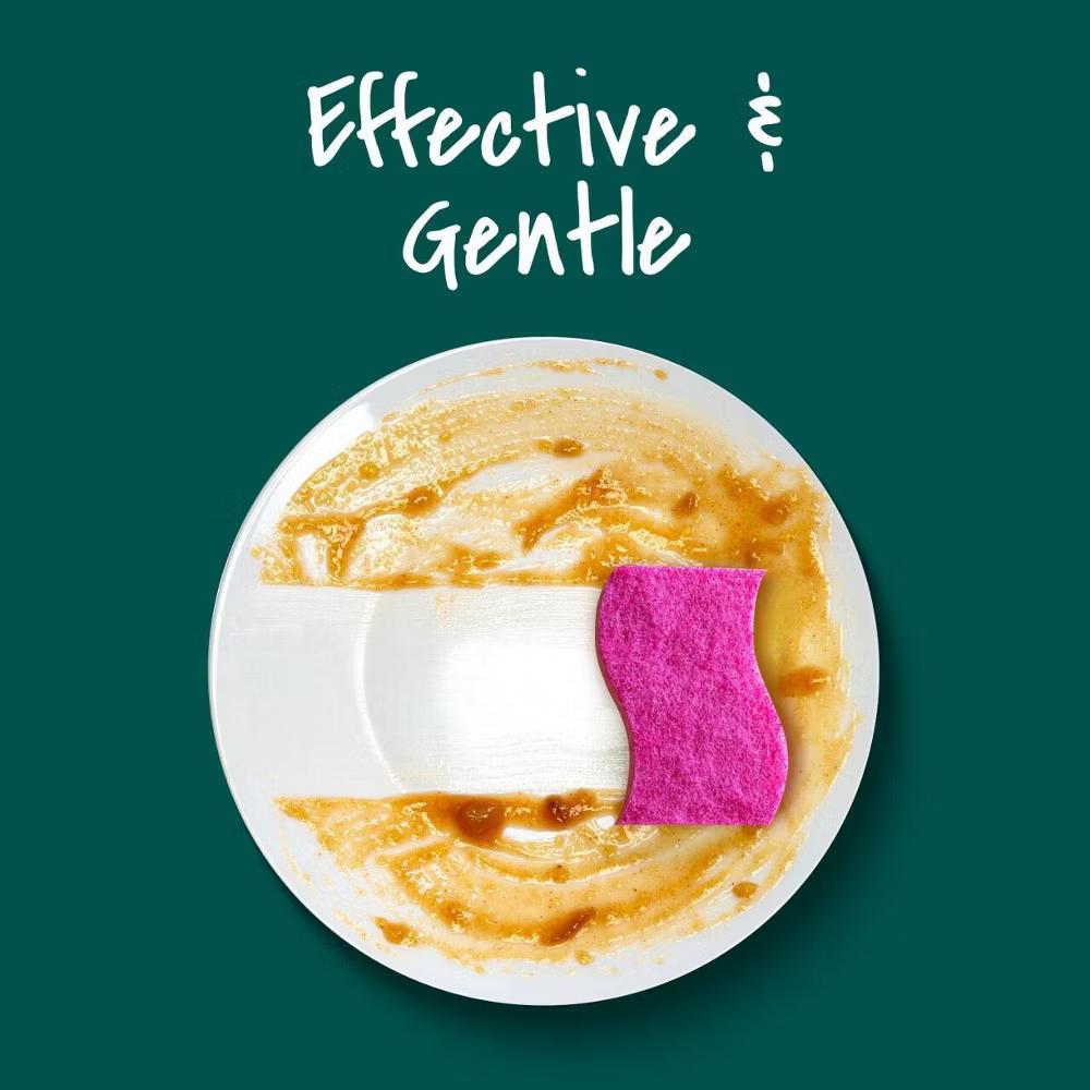 Delicate Clean Non-Scratch Scrub Sponges - 3ct: Multi-Surface, Reusable Cellulose Cleaning Tools - Image 6