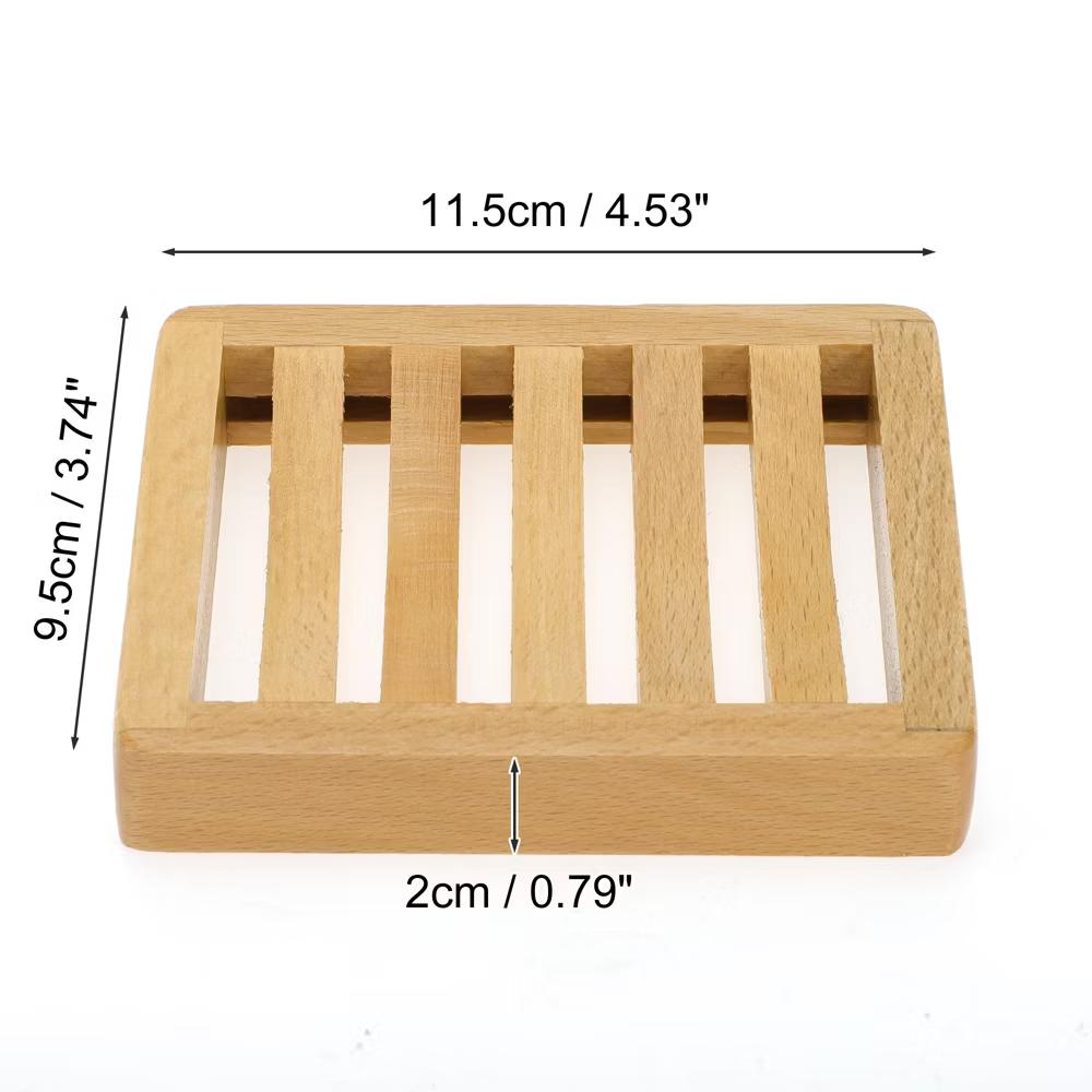Square Soap Dish 4.53"x3.74"x0.79" Brown 1 Pc - Image 4