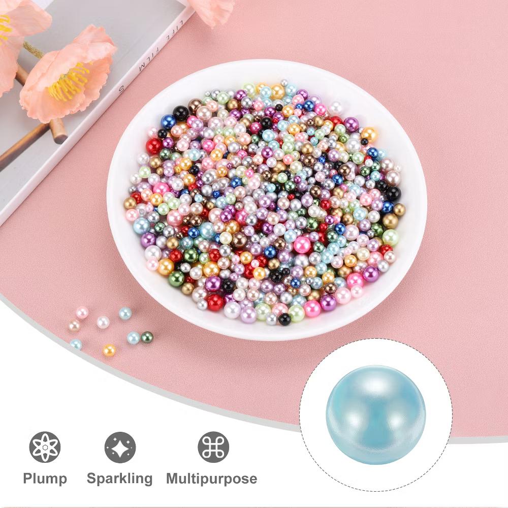 No Hole ABS Round Faux Pearl for Vase Fillers DIY Home Decoration 800 Pcs - Image 38