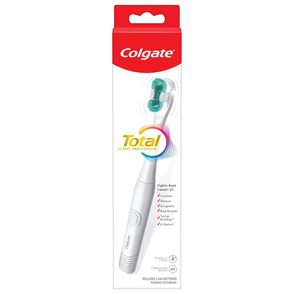 Total Active Prevention Battery Powered Electric Toothbrush - Soft - White - Image 9