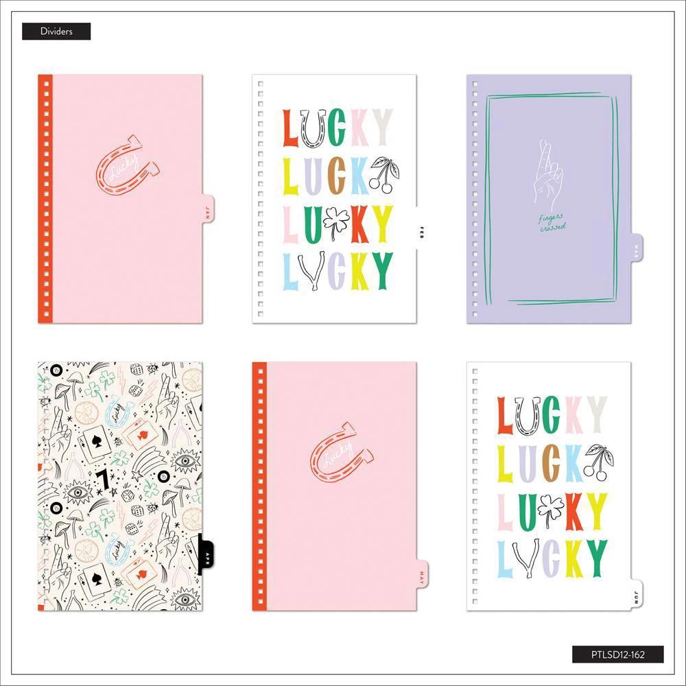 Happy Brands 6.3"x8.5" 2026-2027 Organized Lucky Day Small 12 Months Twin Loop Dated Student Planner - Image 2