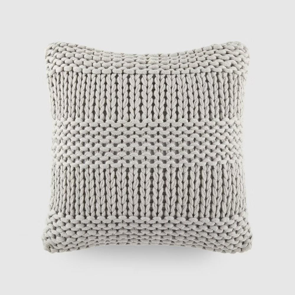 Cozy Chunky Knit Throw Pillow Cover And Pillow Insert - Image 37