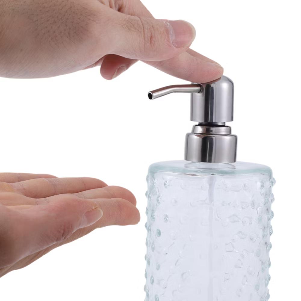 Elegant Polka Dot Pattern Soap Pump Dispenser for Bathroom 16.9oz 1 Pc - Image 20