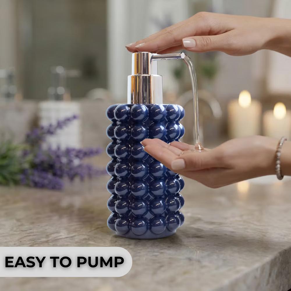 Better Trends Nova Bathroom Accessories 100% Resin Impeccably Crafted Soap Dispenser with Rust-Proof Pump for Bathroom & Kitchen Countertops - Image 21