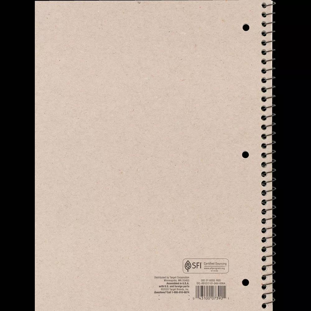 College Ruled 1 Subject Flexible Plastic Cover Spiral Notebook - Image 6