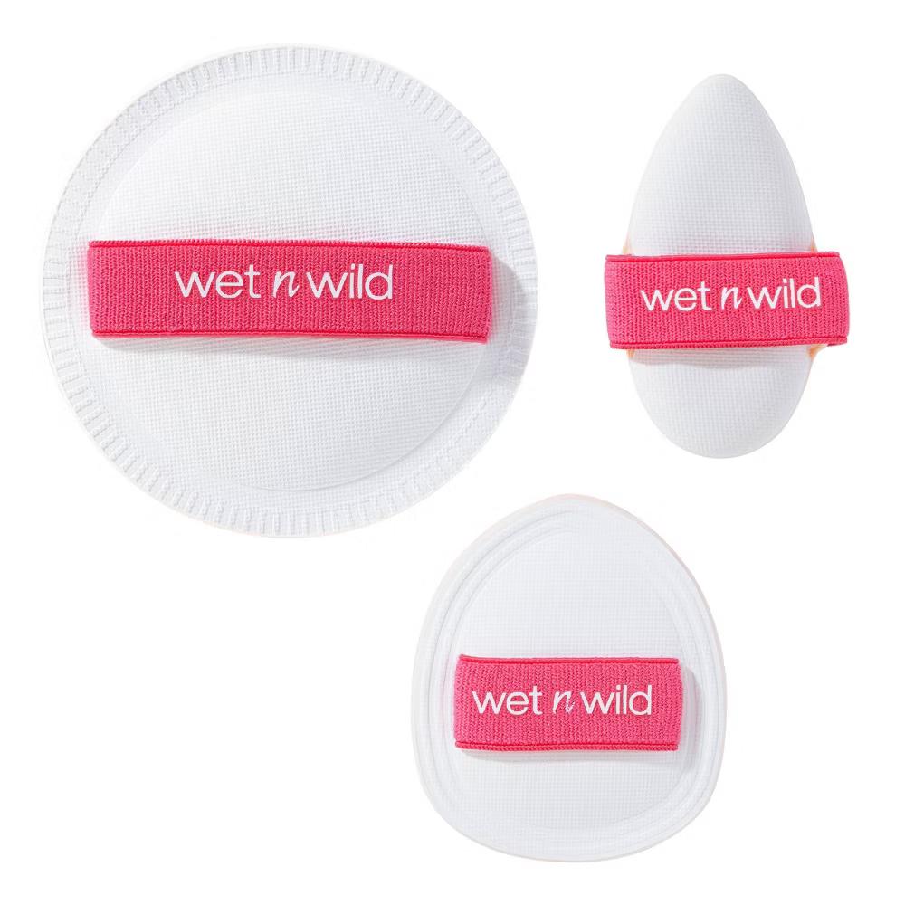 Wet n Wild Triple Feature 3-Piece Cushion Makeup Sponge Set: For Cream, Powder, Liquid, Multi-Use - Image 2