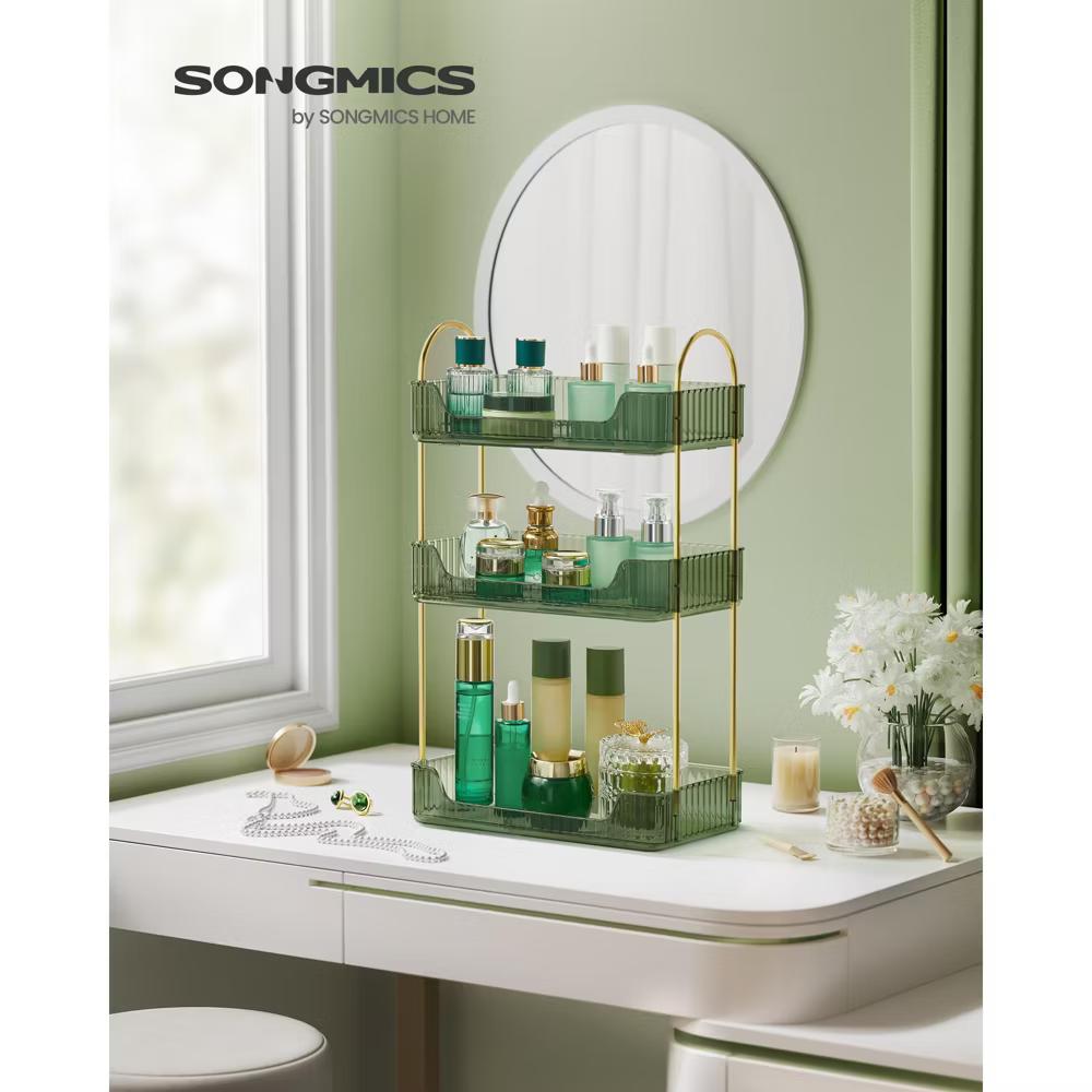 3-Tier Skincare Organizer with 2 Accessory Options, Adjustable Makeup and Jewelry Holder for Vanity Countertop - Image 12
