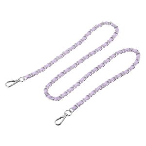 Metal Corrosion-Resistant PU Leather Purse Flat Chain Straps