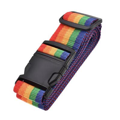 Adjustable PP Travel Bag Packing Luggage Strap with Buckle Label Multi-Color 1 Pc